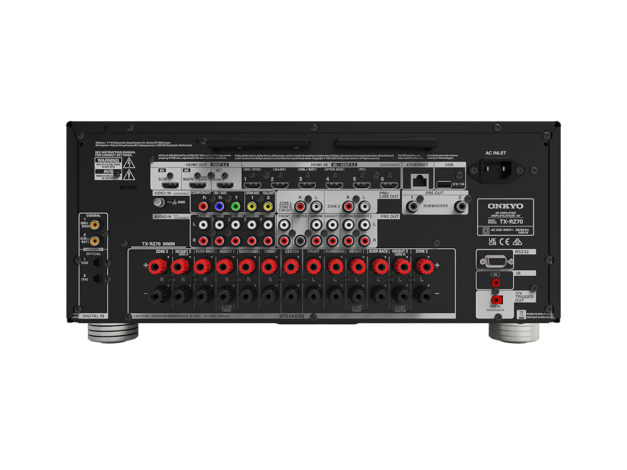 onkyo_txrz70_5.jpg OnkyoTX-RZ70 11.2 AV-Receiver schwarz B-Ware