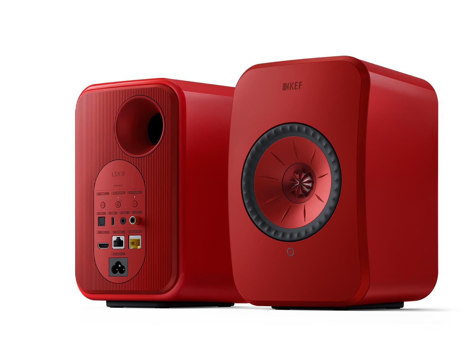 KEF LSX II WLAN-Lautsprecher Lava rot (Set) KEF LSX II WLAN-Lautsprecher Lava rot (Set)