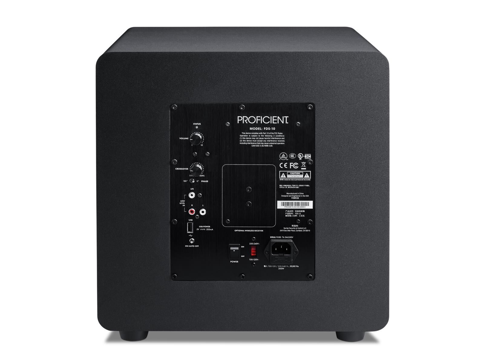 Proficient FDS-10 Subwoofer schwarz Proficient FDS-10 Subwoofer schwarz