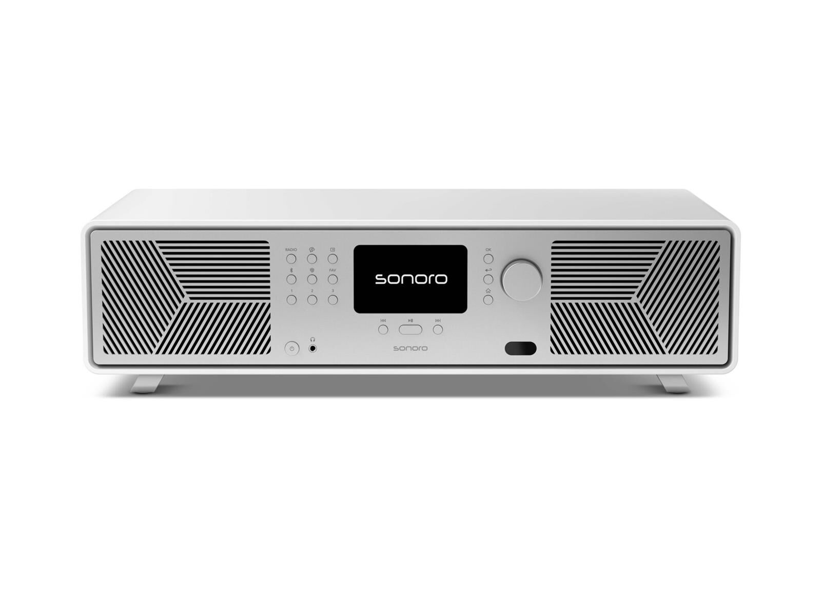 sonoro_AVATONweiß.jpg Sonoro Avaton kompaktes Musiksystem weiß matt/silber
