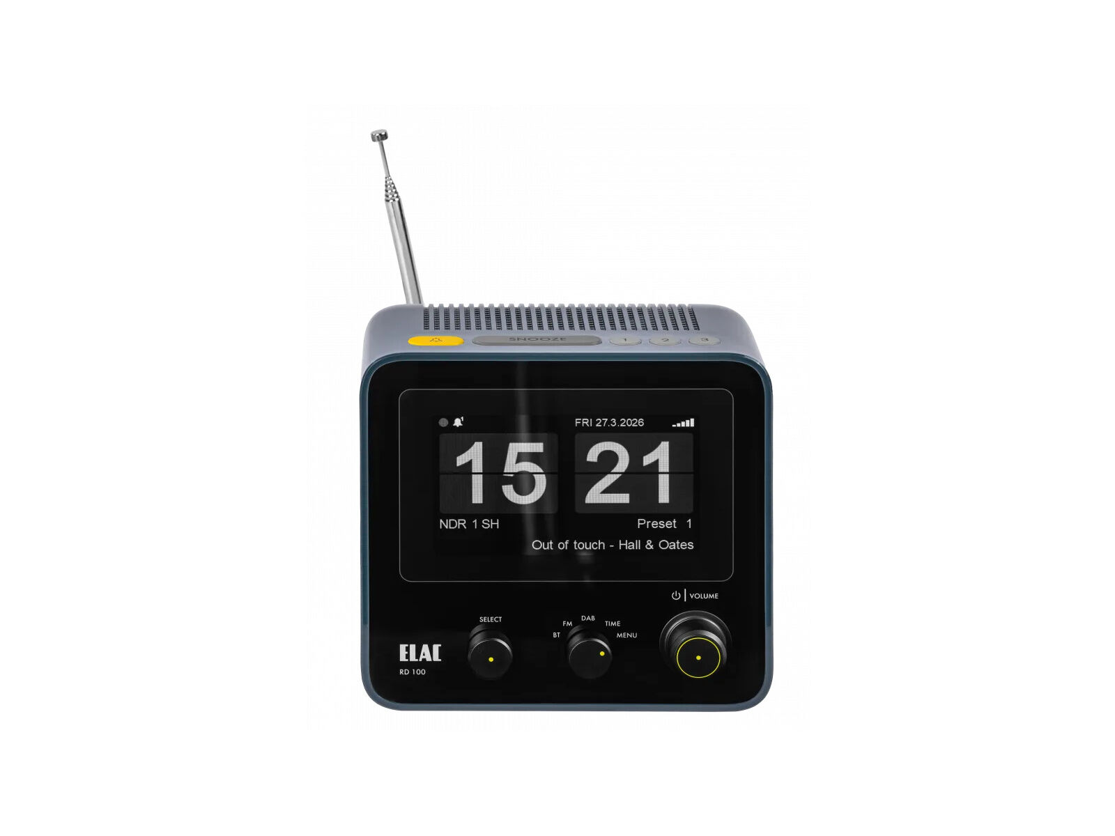 Elac RD 100 DAB Retro Radiowecker grau