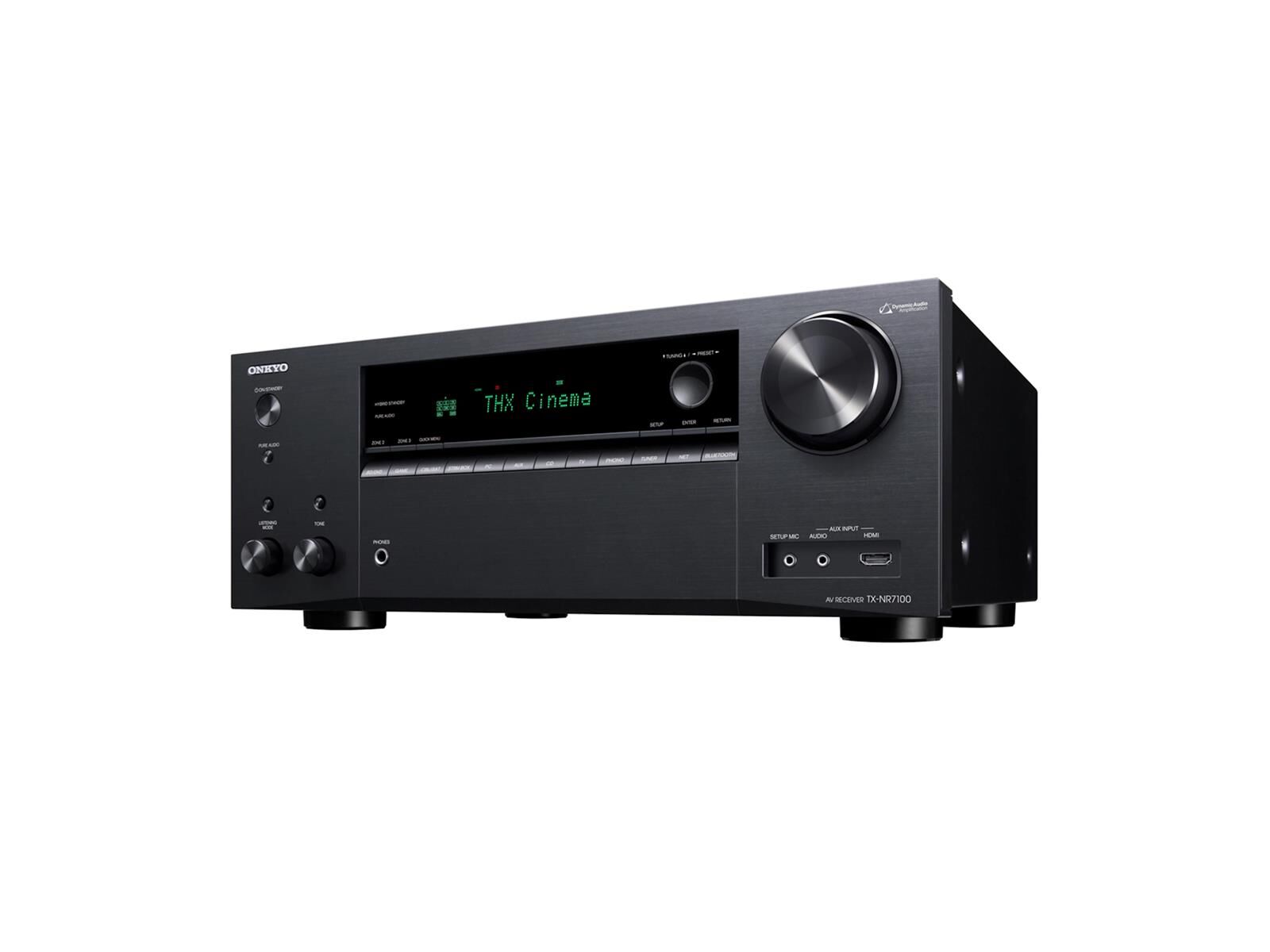 Onkyo-TX-NR7100-Left-Angle.png OnkyoTX-NR7100 9.2THX-AV Receiver schwarz