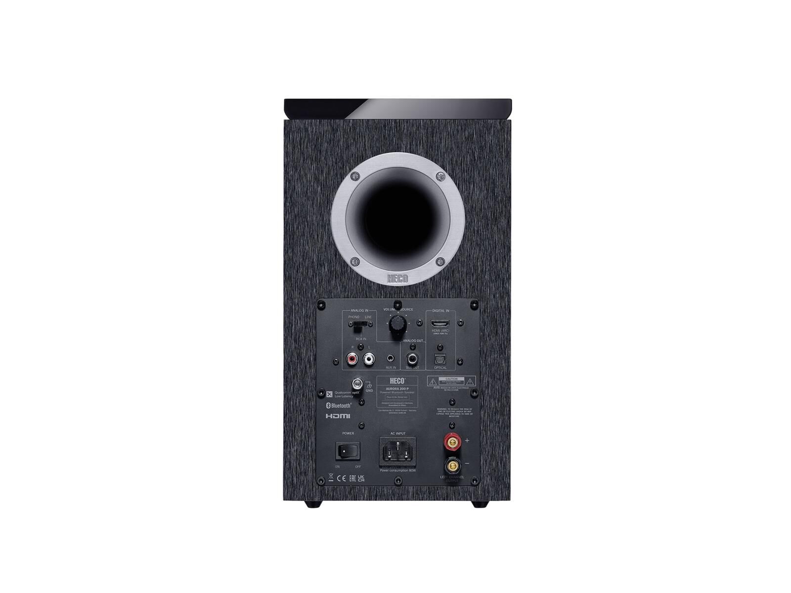 Heco Aurora 200P Bluetoothlautsprecherset schwarz