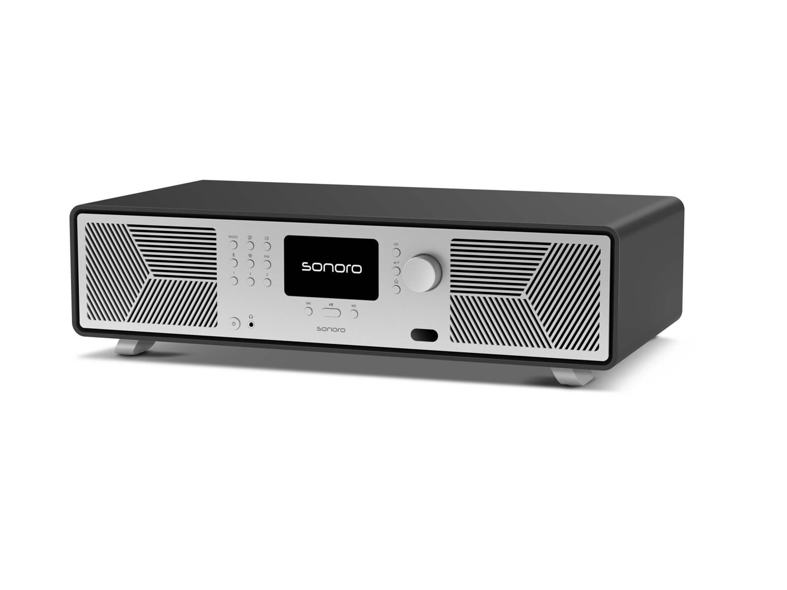 Sonoro Avaton kompaktes Musiksystem Graphit matt/silber Sonoro Avaton kompaktes Musiksystem Graphit matt/silber