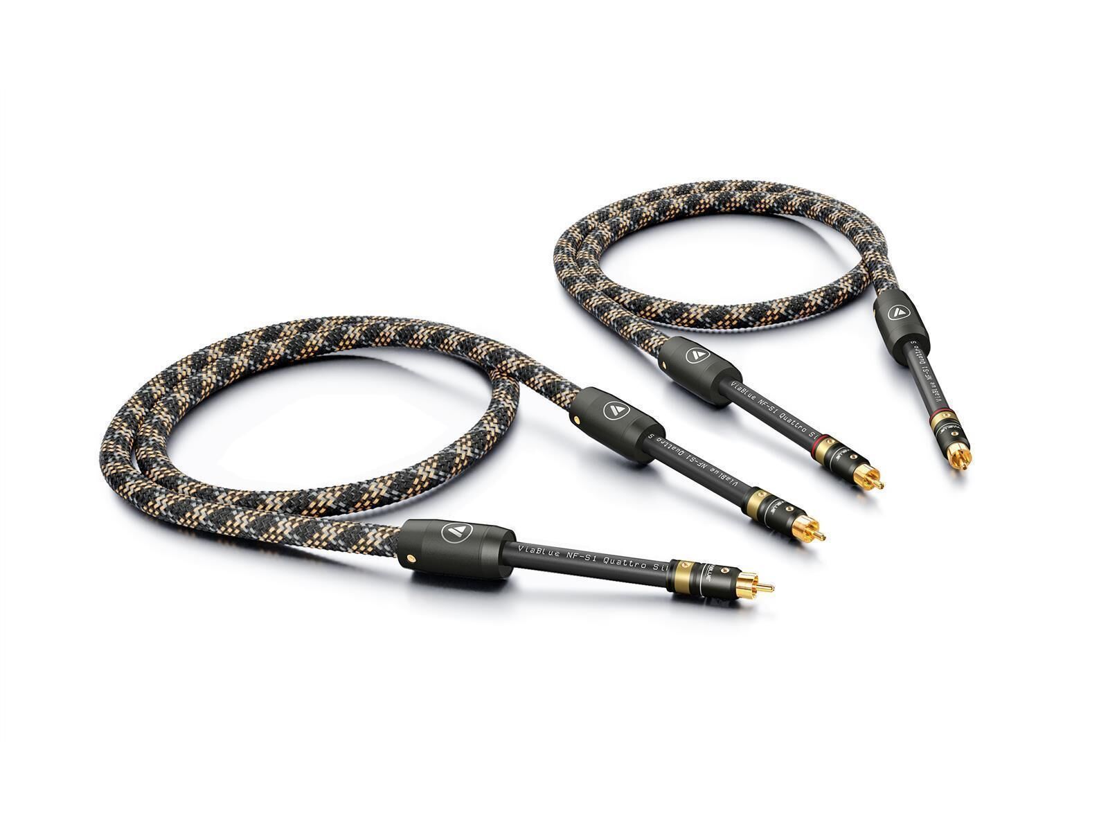 VIABLUE NF-S1 SILVER QUATTRO CINCHKABEL Mono (Paar) 8,0 M