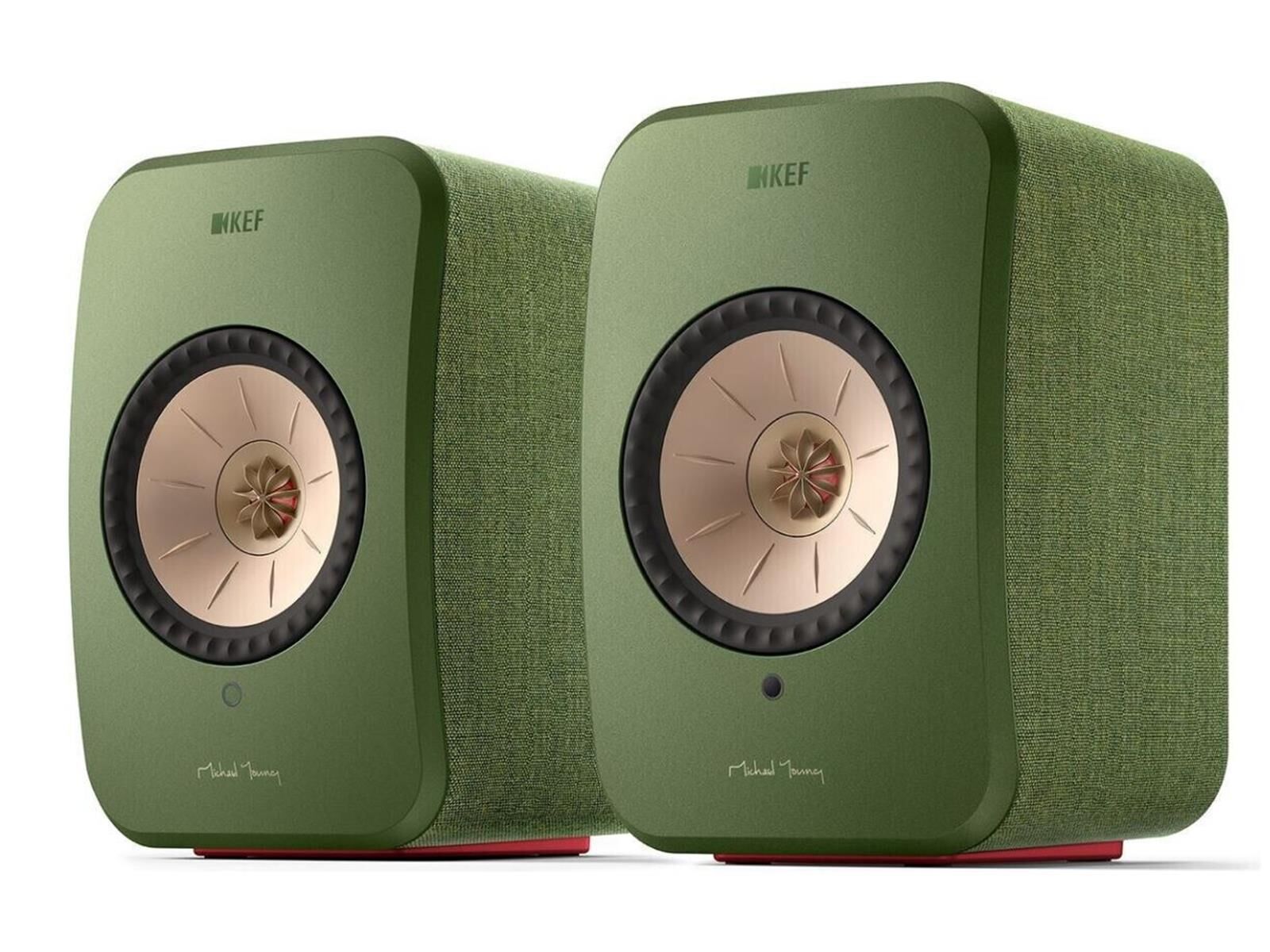 KEF LSX II WLAN Hifi Lautsprecher olive green