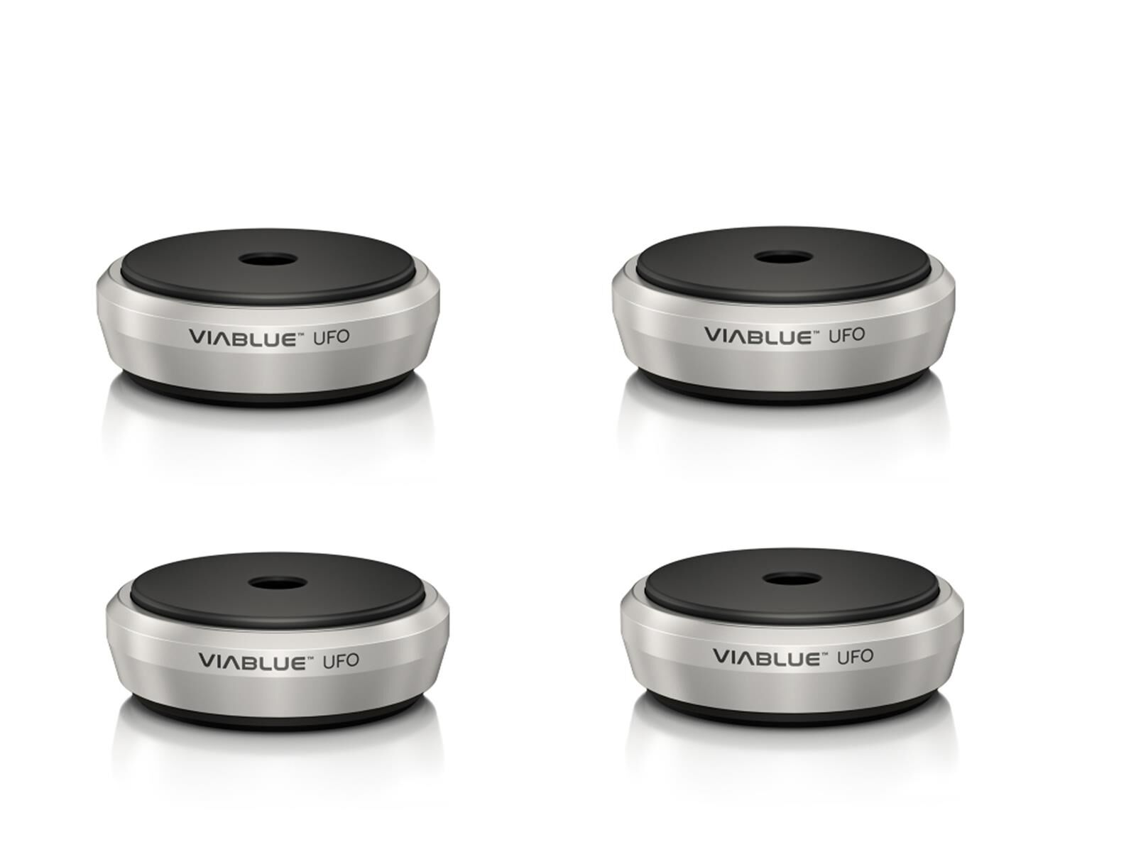 VIABLUE™ UFO XL Absorber-Set 4 Stück silber