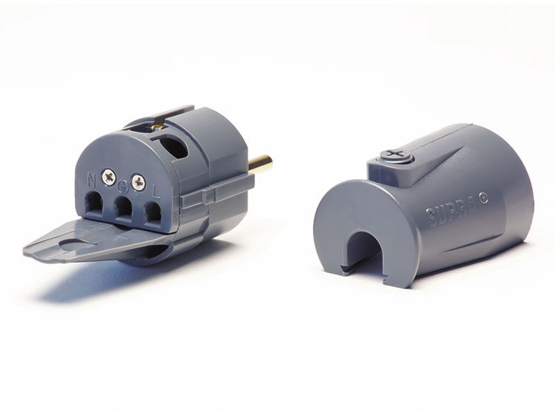 Supra Cables Lorad Schutzkontaktstecker SW-EU gerade
