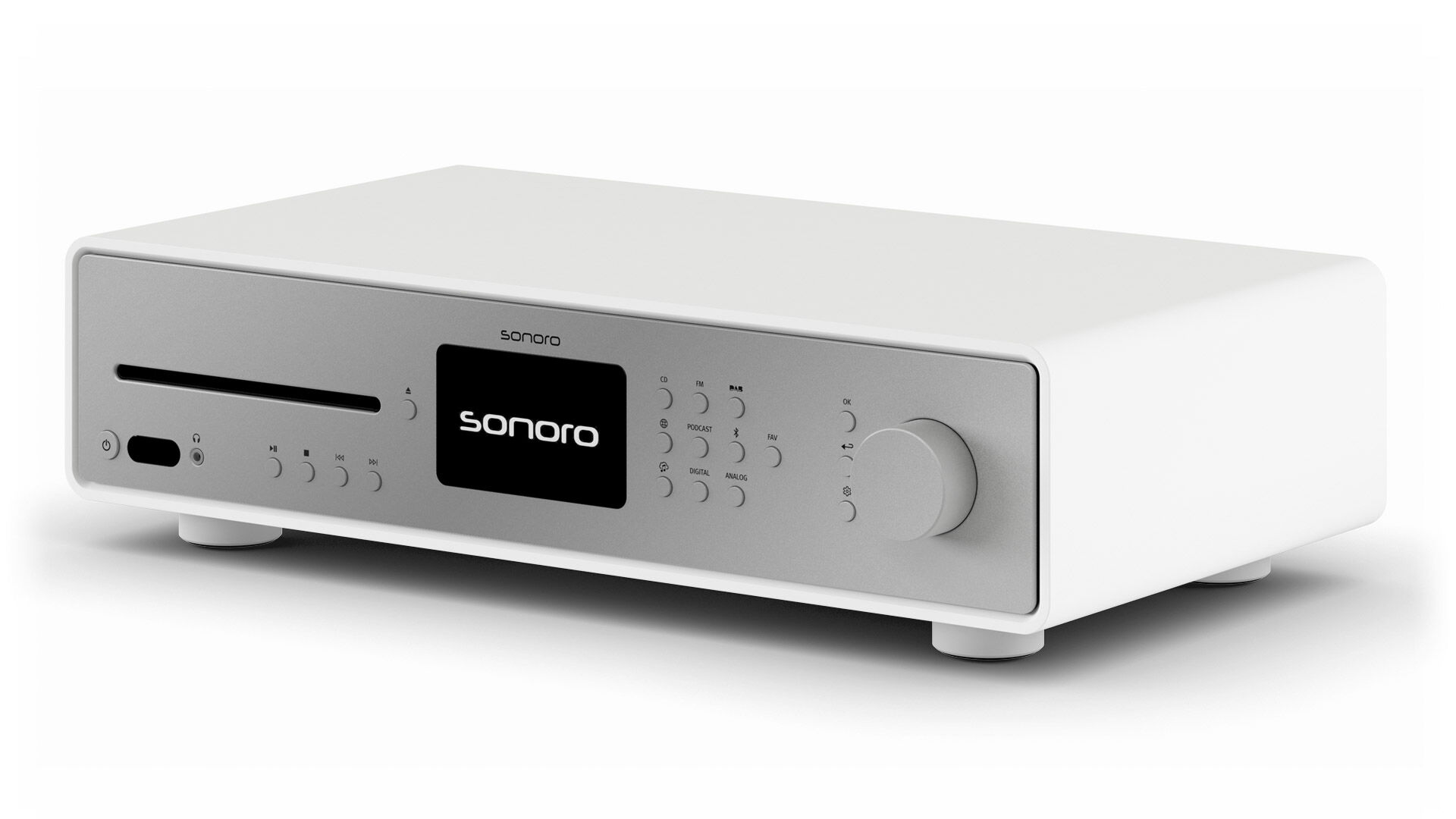 Sonoro Maestro Quantum Stereoreceiver weiß/silber
