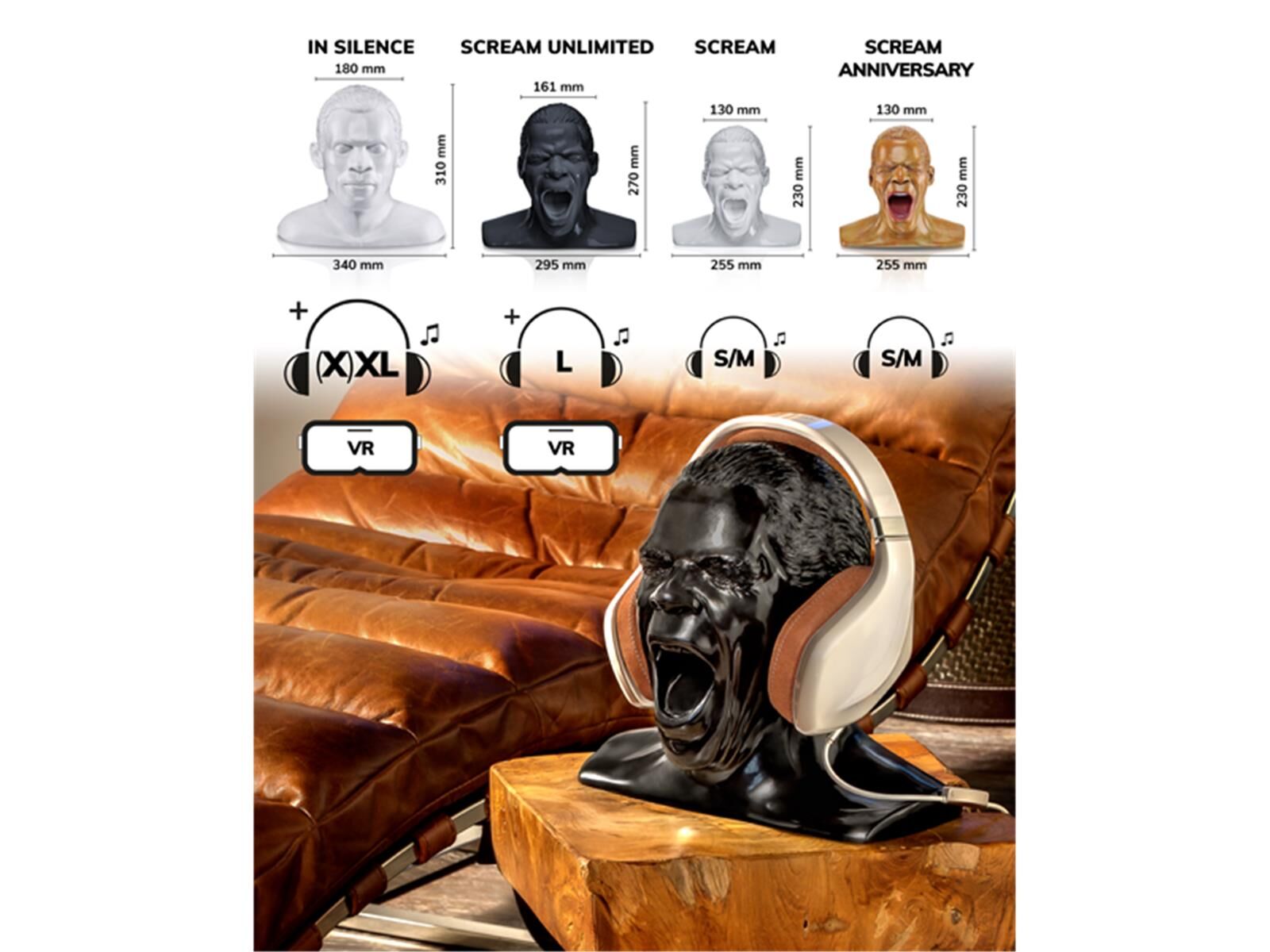 Oehlbach SCREAM KOPFHÖRERSTÄNDER Schwarz