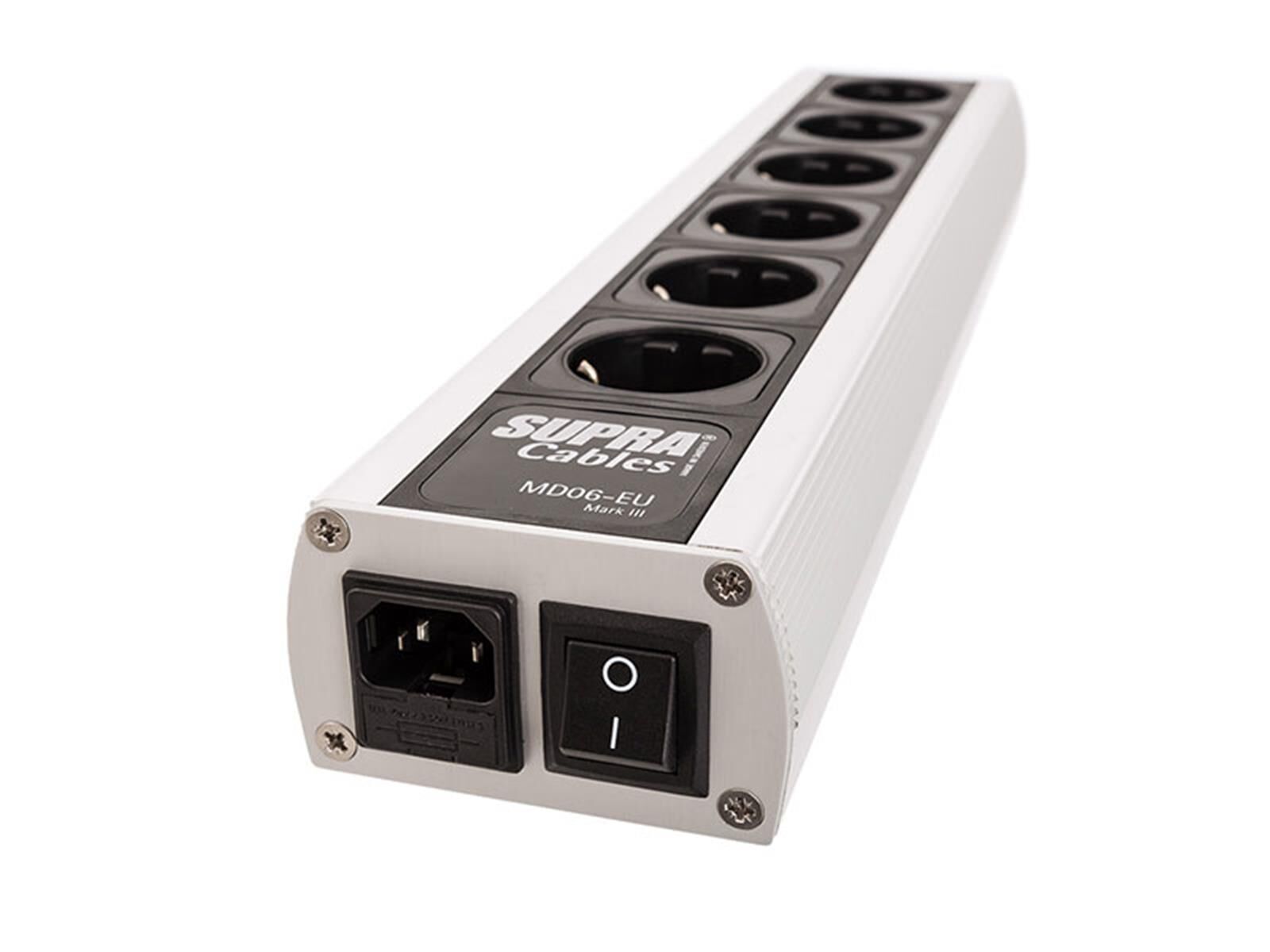 Supra Cables Netzleiste MD-06 EU SP+Switch