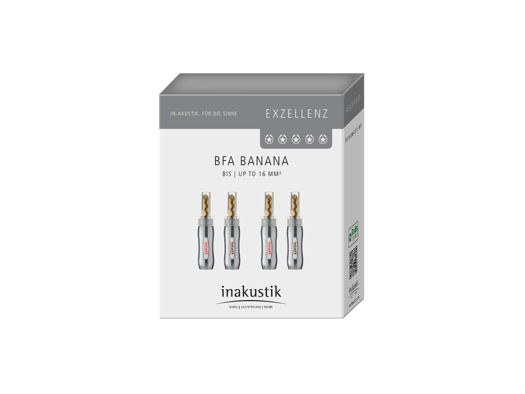 Inakustik Exzellenz BFA BANANA 4er Set