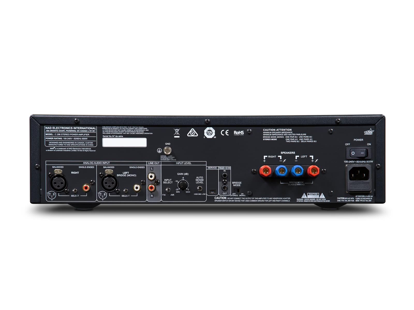 NAD C298 Endstufe Graphite