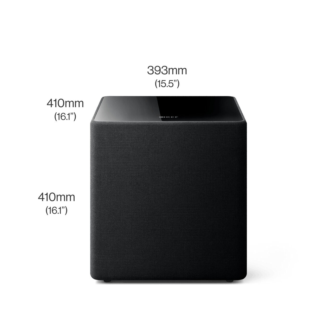 KEF Kube 12 MIE Subwoofer schwarz