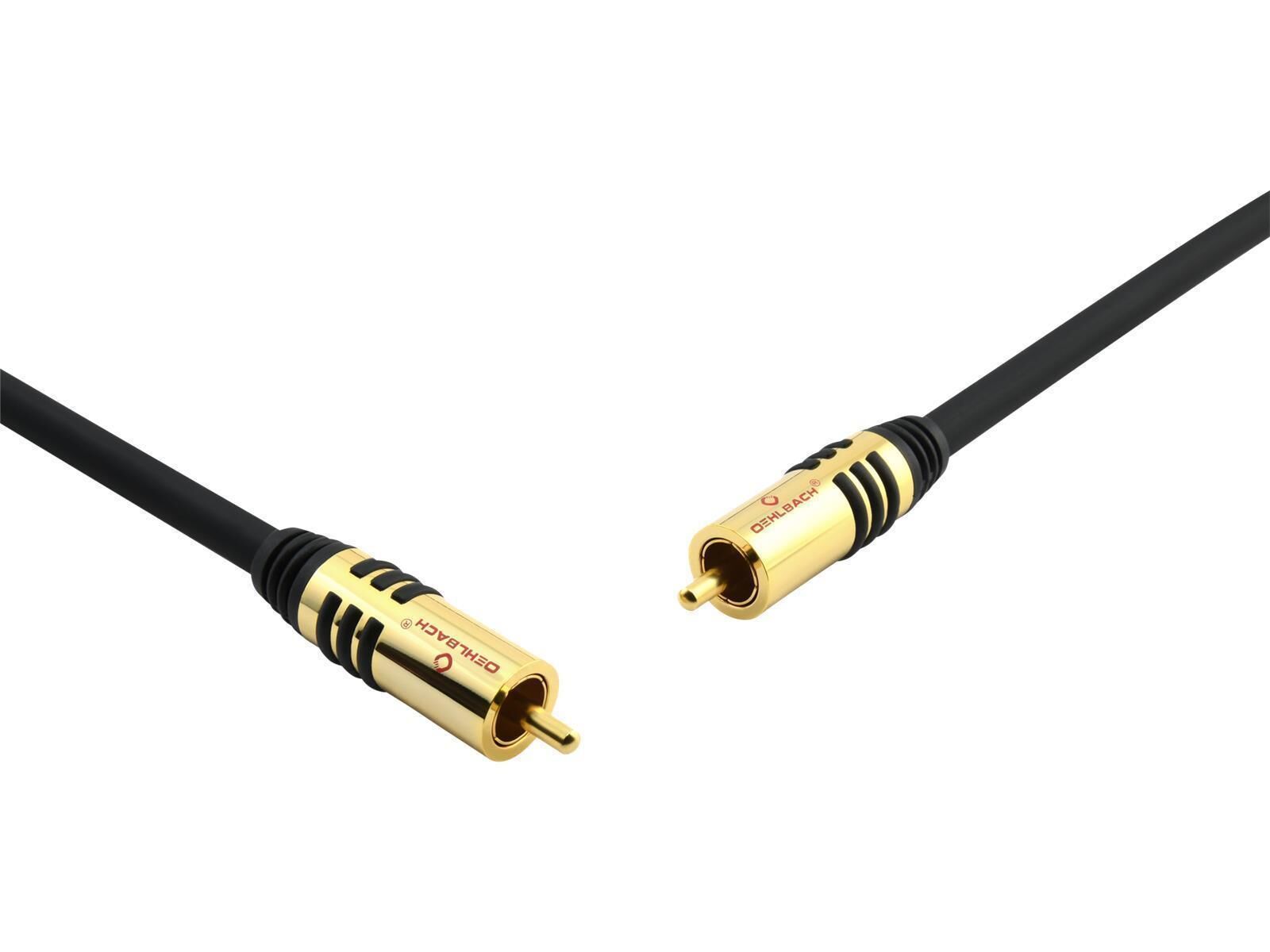 Oehlbach NF Sub Subwoofer Cinch-Kabel schwarz 3m