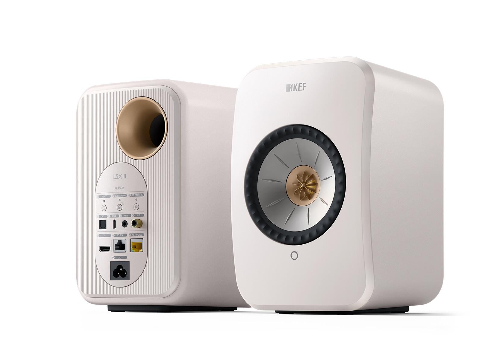 KEF LSX II Aktiv-Lautsprecher Mineral weiß (Set)