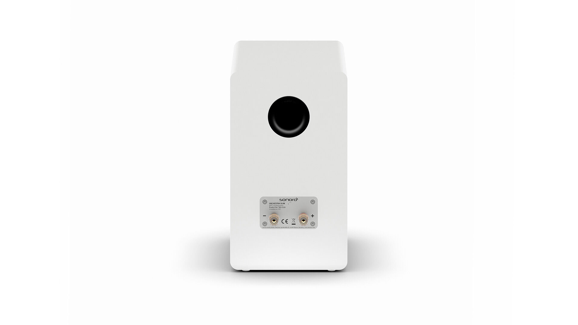 Sonoro Regal-Lautsprecher Orchestra Slim (Paarpreis) weiß matt, silber