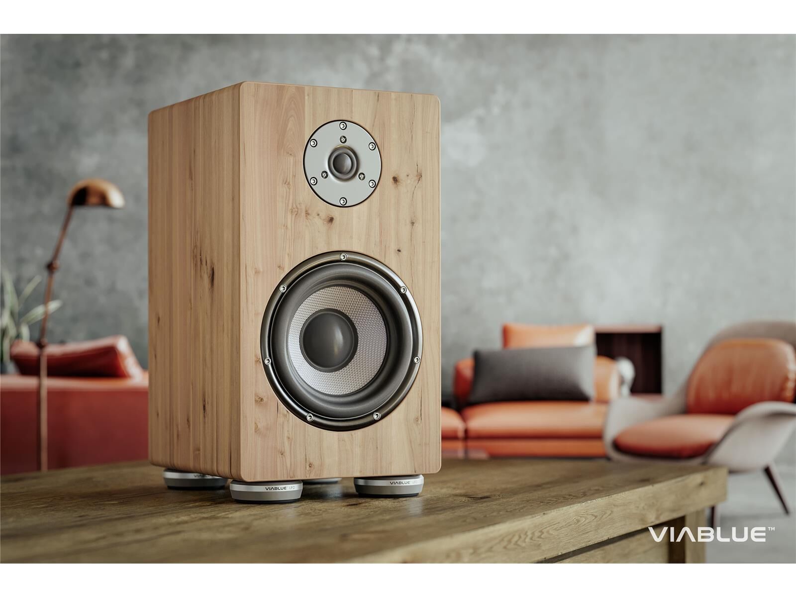 VIABLUE™ UFO XL Absorber-Set 4 Stück silber