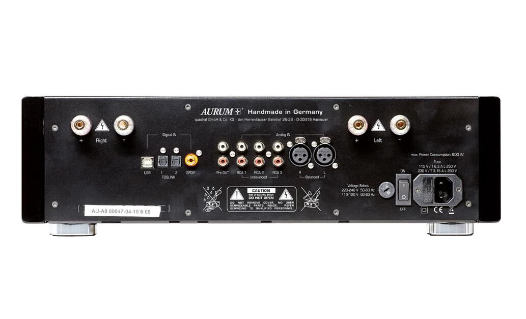 quadral Aurum A8 Vollverstärker High-end schwarz