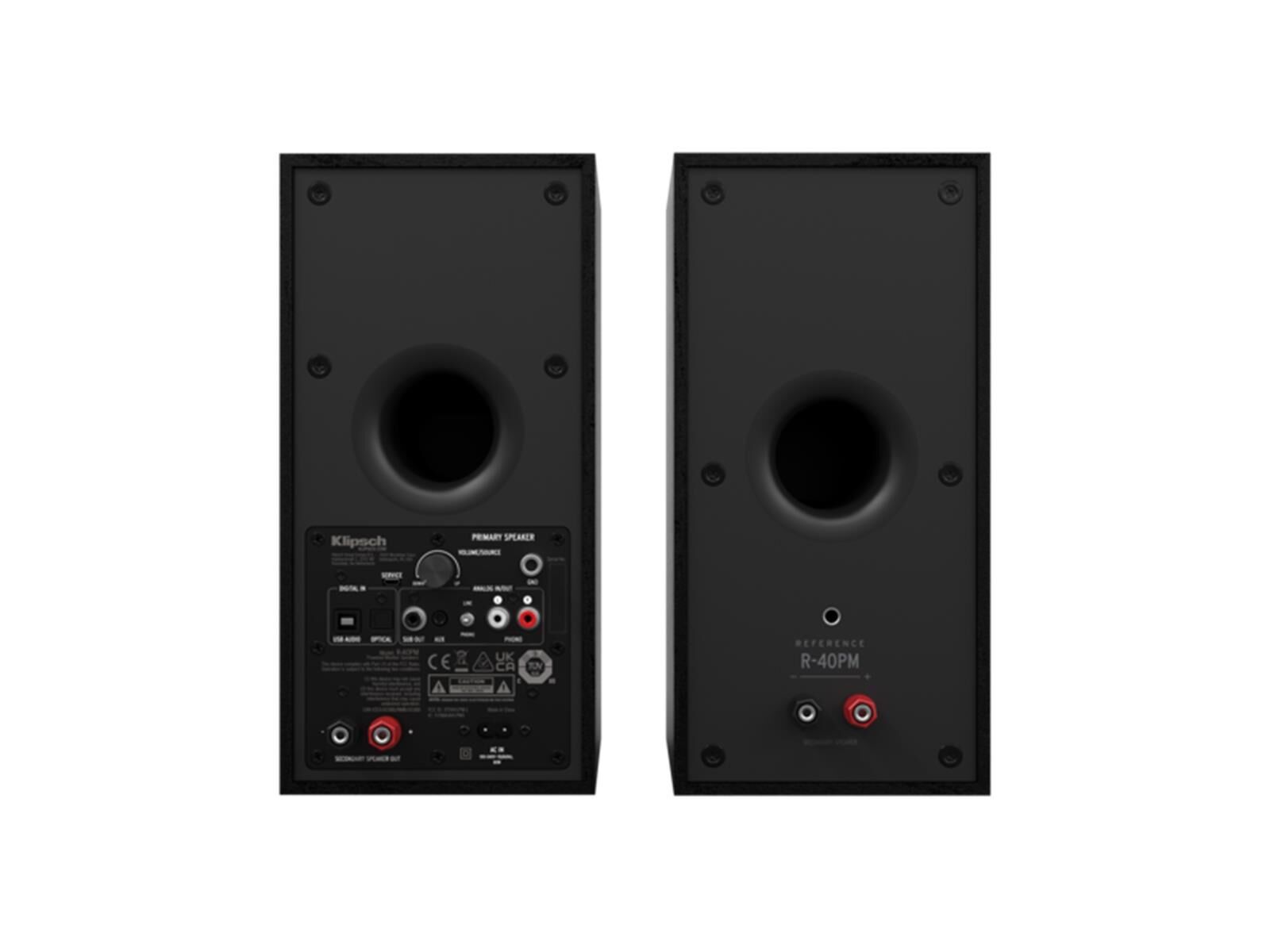 Klipsch R-40 PM Aktiv Regallautsprecher (Paar) schwarz