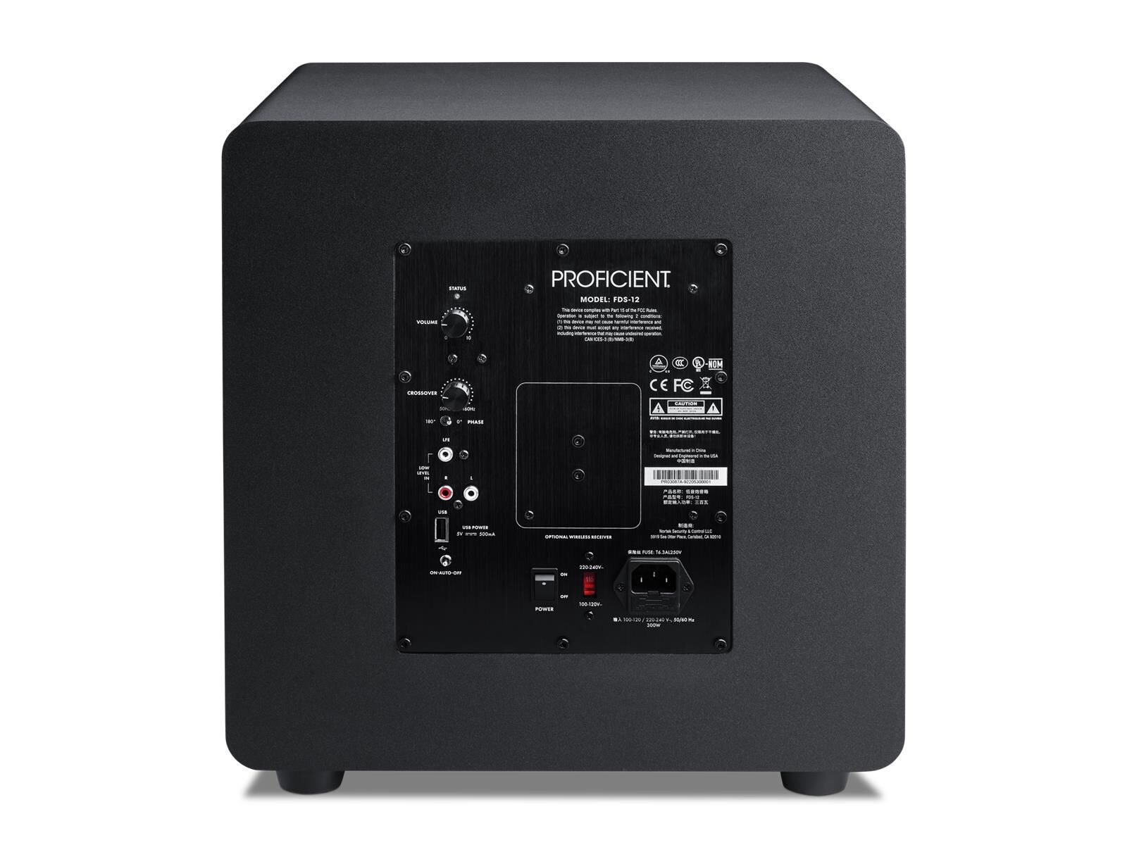 Proficient FDS-12 Subwoofer schwarz