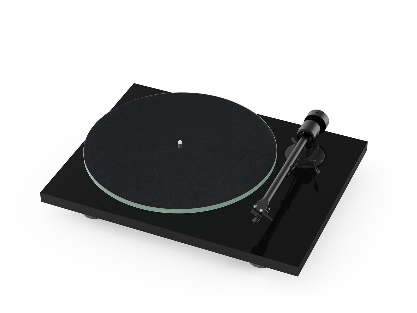 T1-EVO-HG-black+feltmat-front-cutout.png Pro-Ject T1 EVO Plattenspieler BT mit Riemenantrieb Hochglanz Schwarz