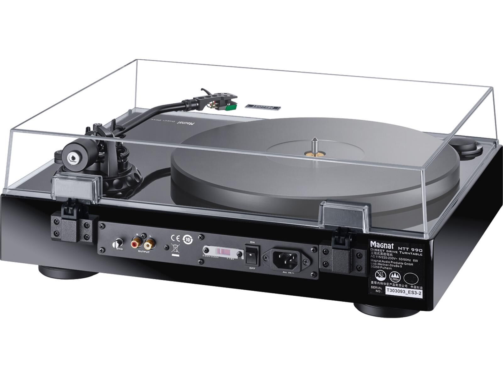 Magnat MTT 990 mit AT 95E schwarz Plattenspieler