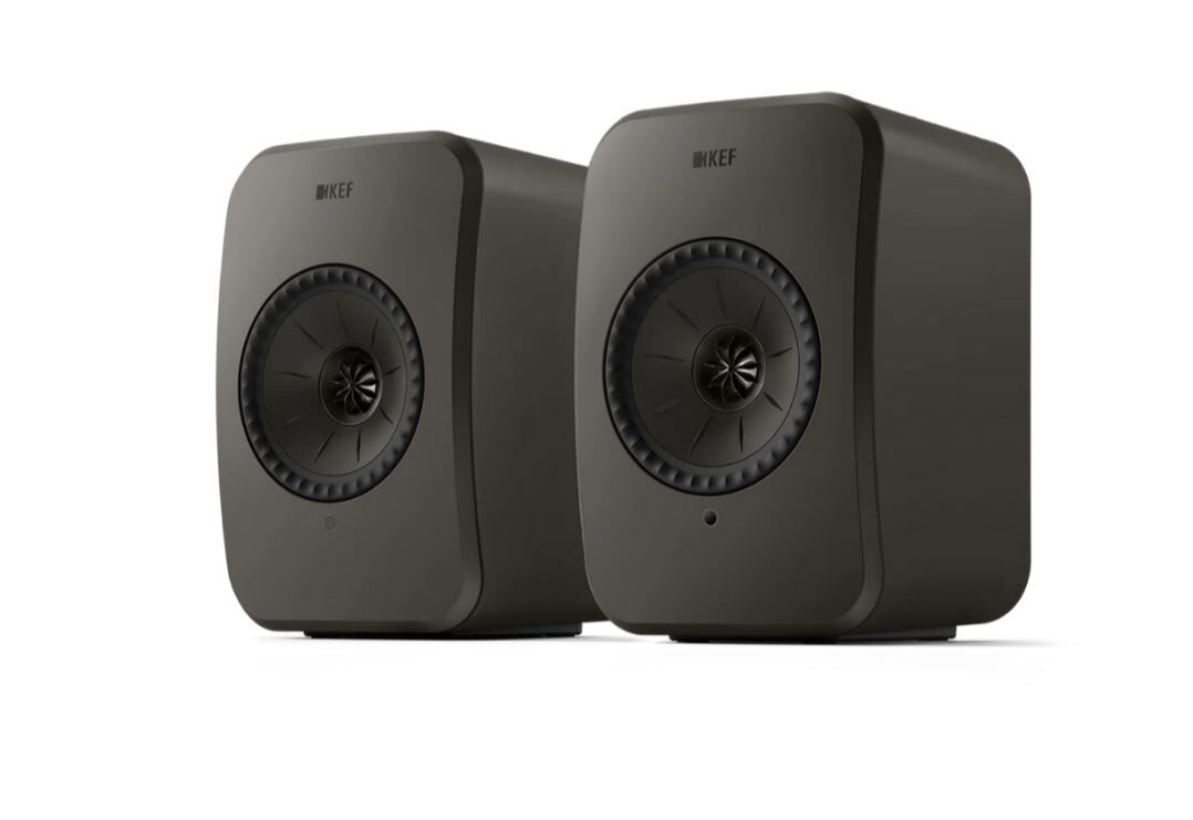 Kef lsx II lt schwarz.JPG Kef LSX II LT WLAN Hifi Lautsprecher graphit Grey