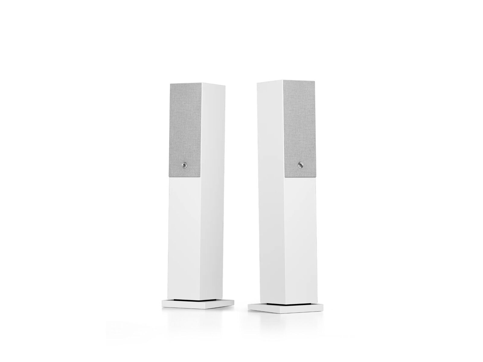 A38 W weiß front mit blende.jpg Audio Pro A38 W Standlautsprecher-Set weiß