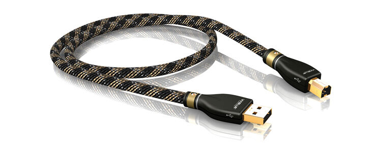 VIABLUE™KR-2 Silver USB Kabel 2.0A/B 200cm 2m