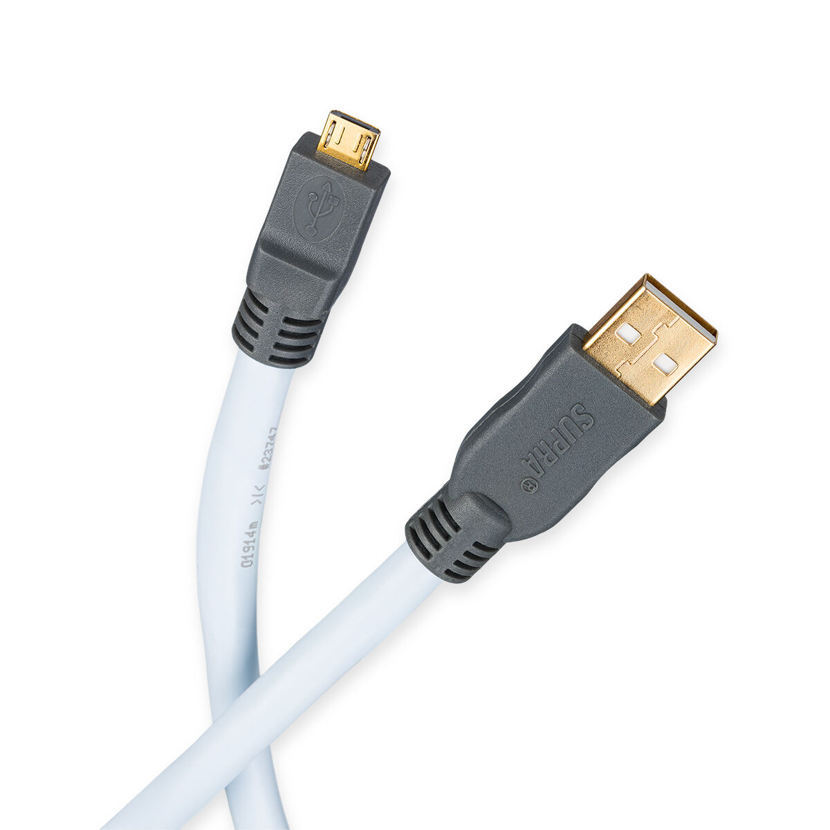 Supra Cables USB 2.0 A - Micro B 1,0m Supra Cables USB 2.0 A - Micro B 1,0m