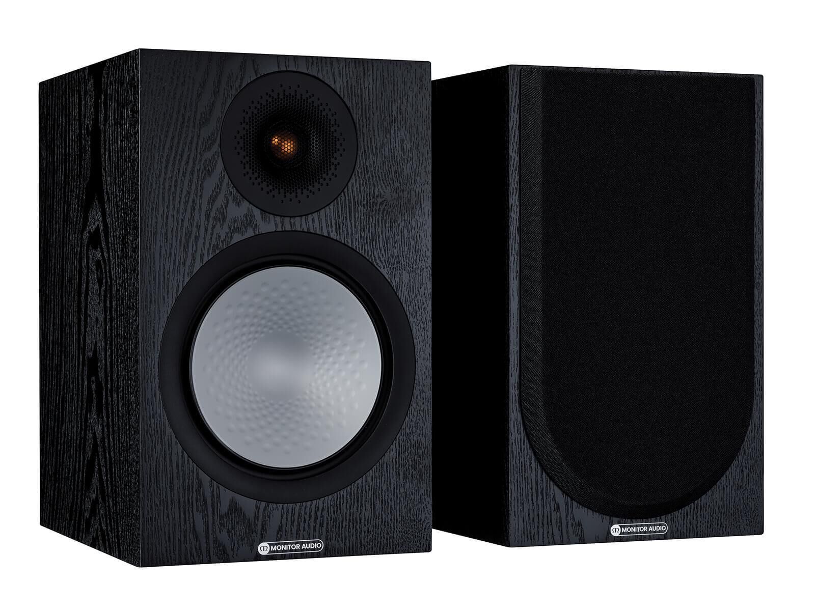 ma_silver_100_iso_pair_black_oak Monitor Audio Silver 100 (7G) Paarpreis Eiche Schwarz