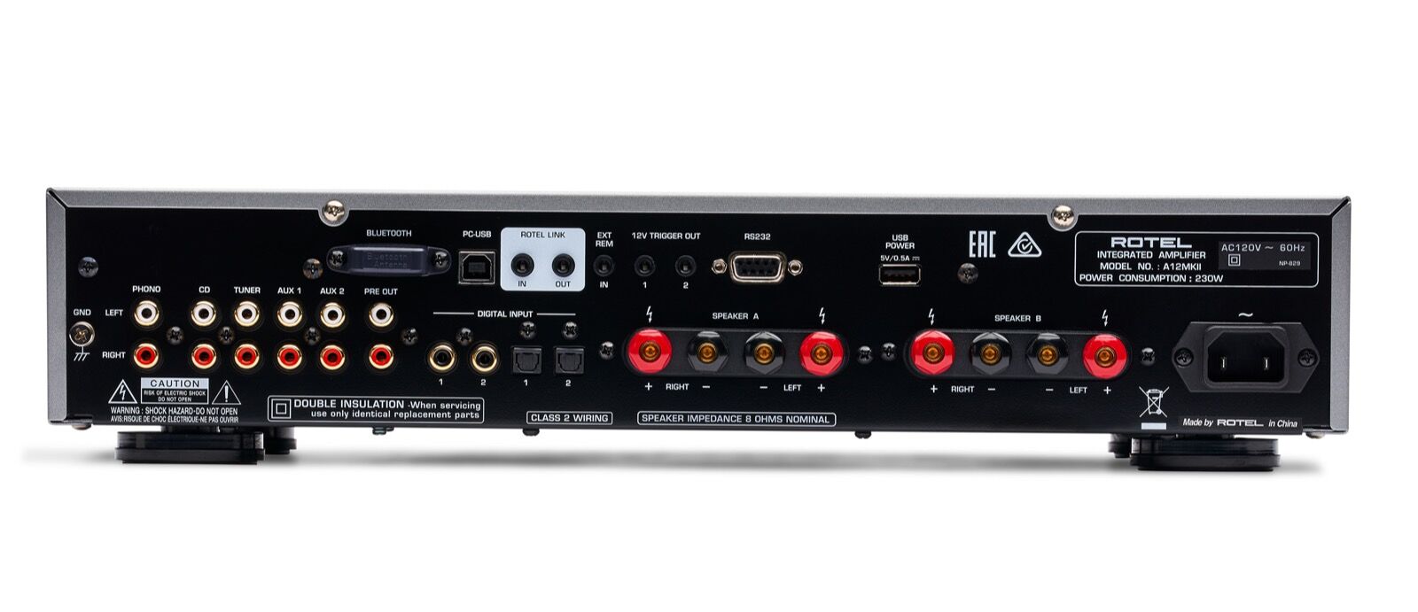 Rotel A12MKII Vollverstärker silber