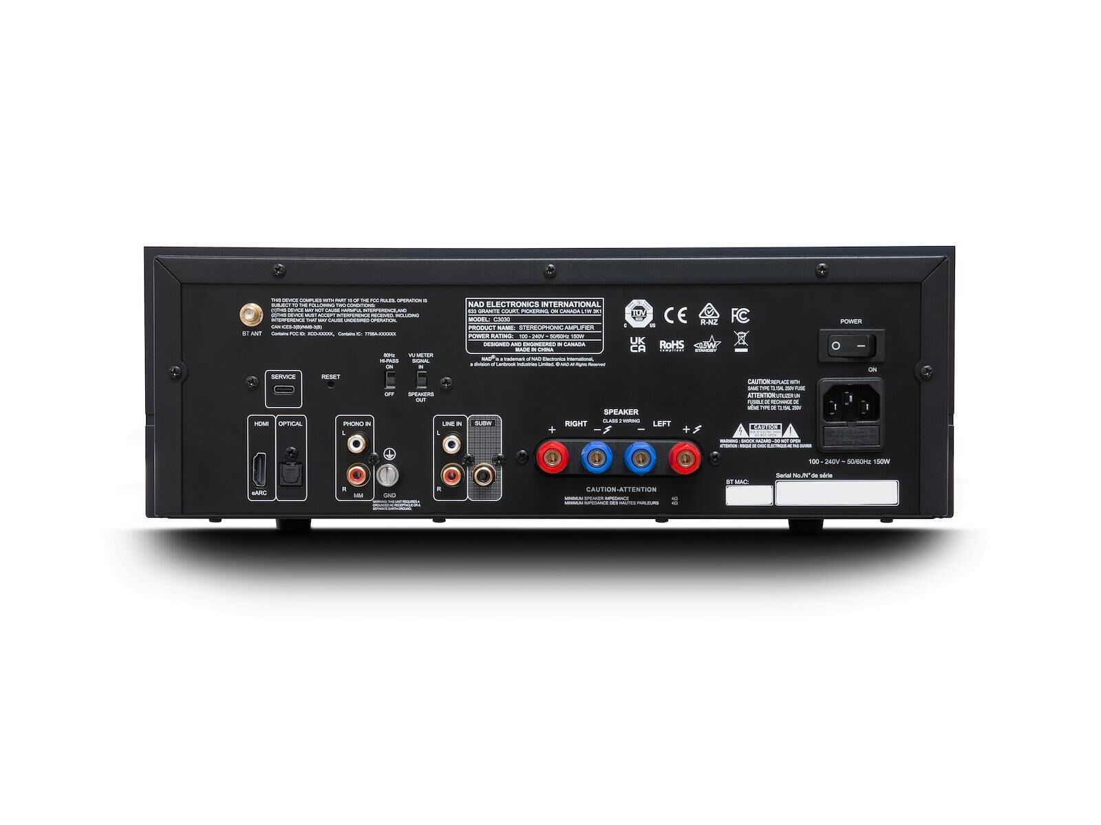 NAD C 3030 Stereo Vollverstärker graphit