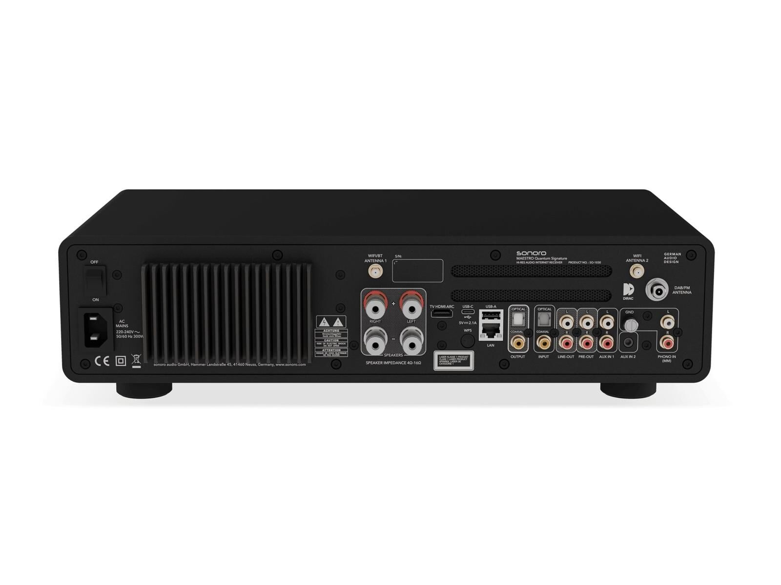 Sonoro Maestro Quantum Signature Stereoreceiver schwarz
