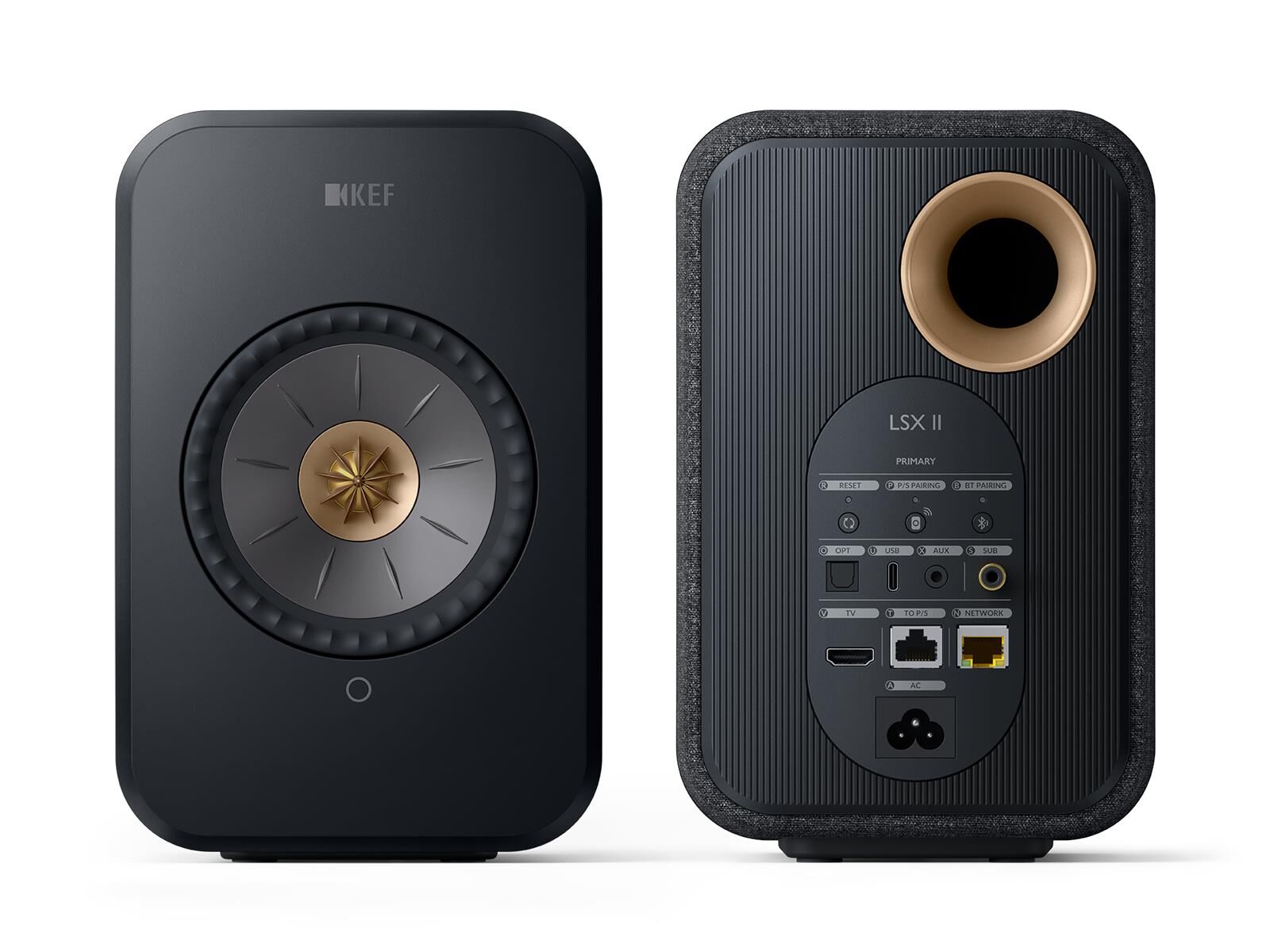 KEF LSX II WLAN- Lautsprecher Carbon schwarz (Set)