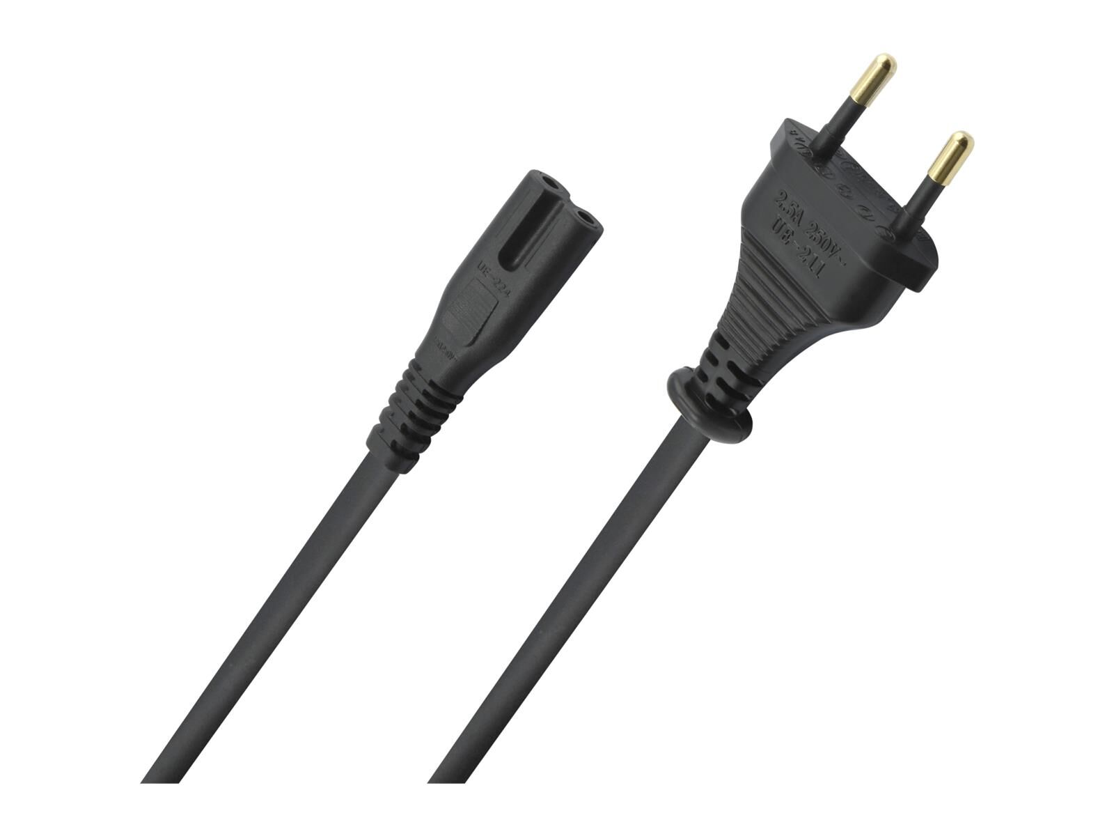 Oehlbach Powercord C7 schwarz 5m