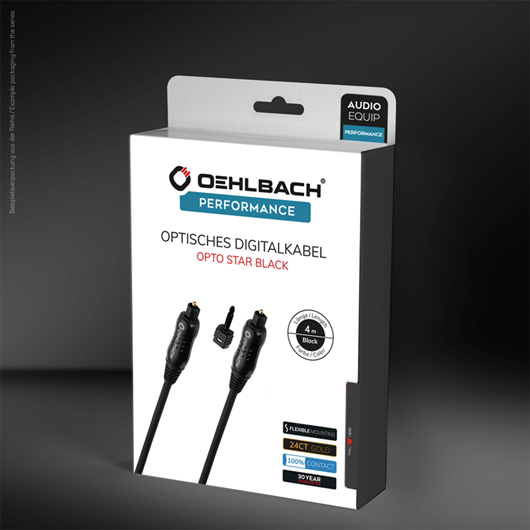 Oehlbach Opto Star Black Optisches Digitalkabel 2m