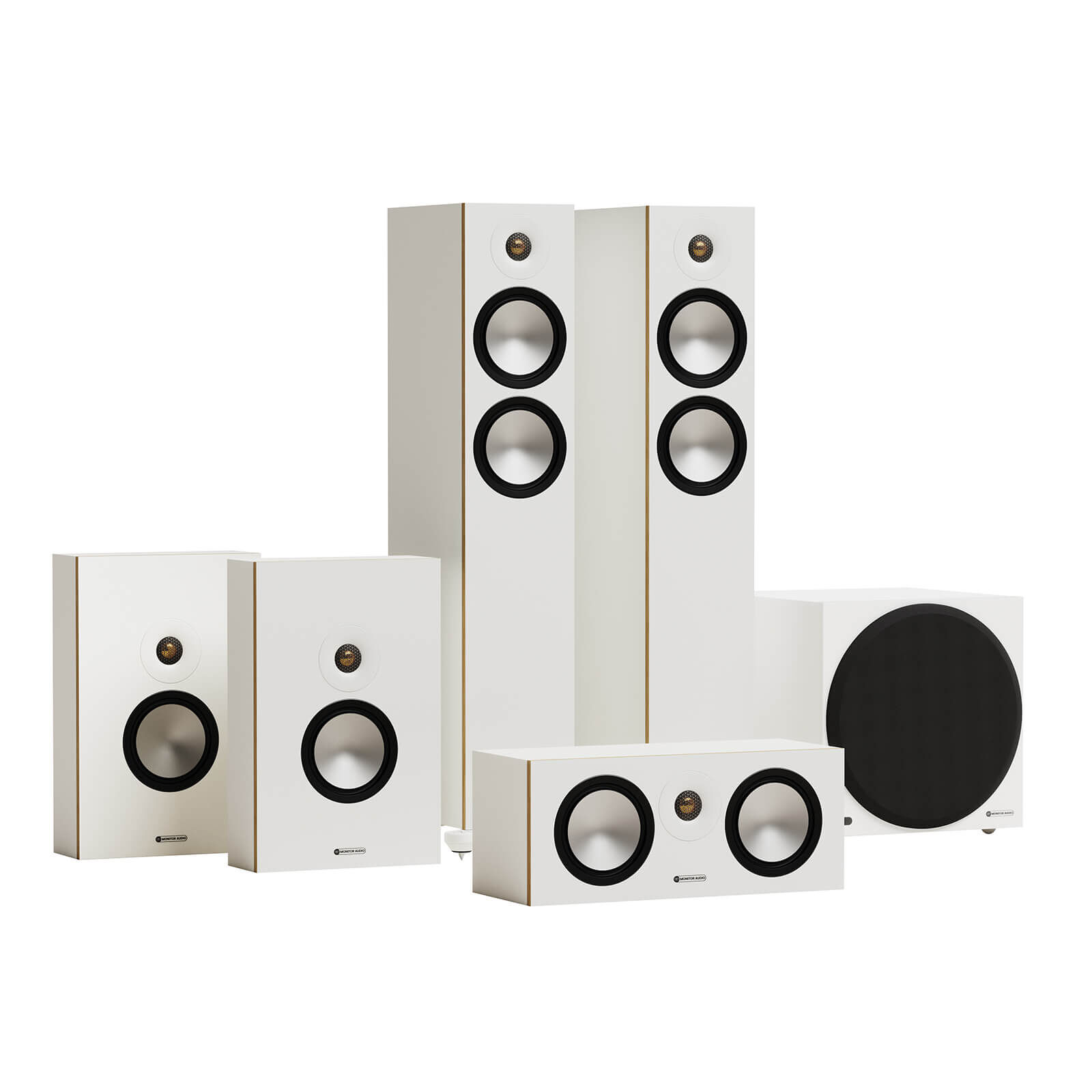 Monitor Audio Cinema 300 7G 5.1 Set W10 weiß Monitor Audio Cinema 300 7G 5.1 Set W10 weiß