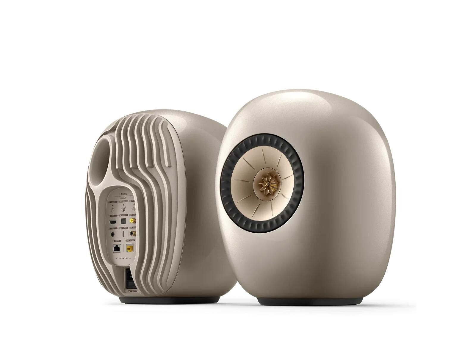 lsluxe vorn hinten_dt.jpg KEF LS LUXE Wireless HiFi Aktivlautsprecher (Paar) Dusk Titanium