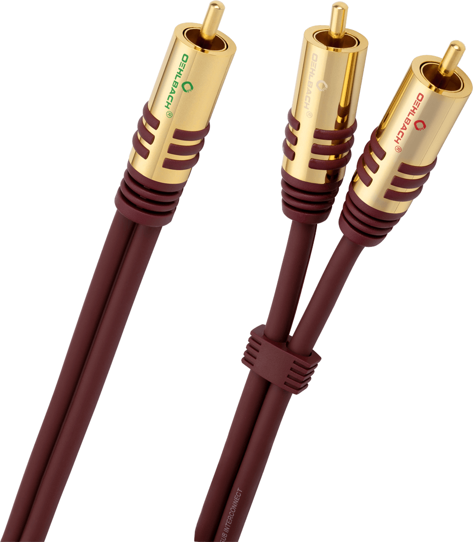 Oehlbach NF Y-Sub-Subwoofer Y-Cinch-Kabel 3m