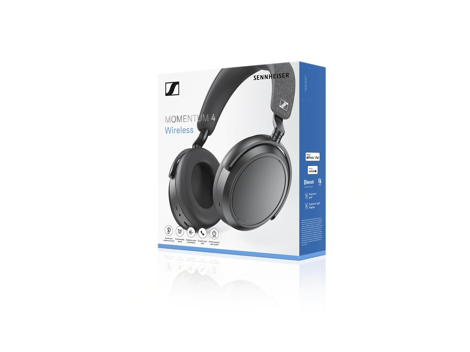 Sennheiser Momentum 4 wireless Kopfhörer schwarz Sennheiser Momentum 4 wireless Kopfhörer schwarz