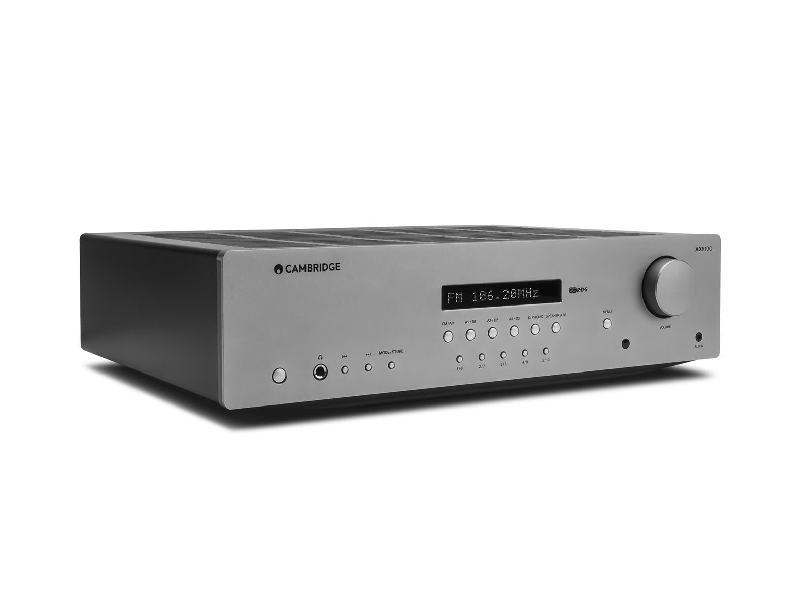 AXR100_Front_ThreeQ copy.jpg Cambridge Audio AXR100D Stereo Receiver FM/DAB+