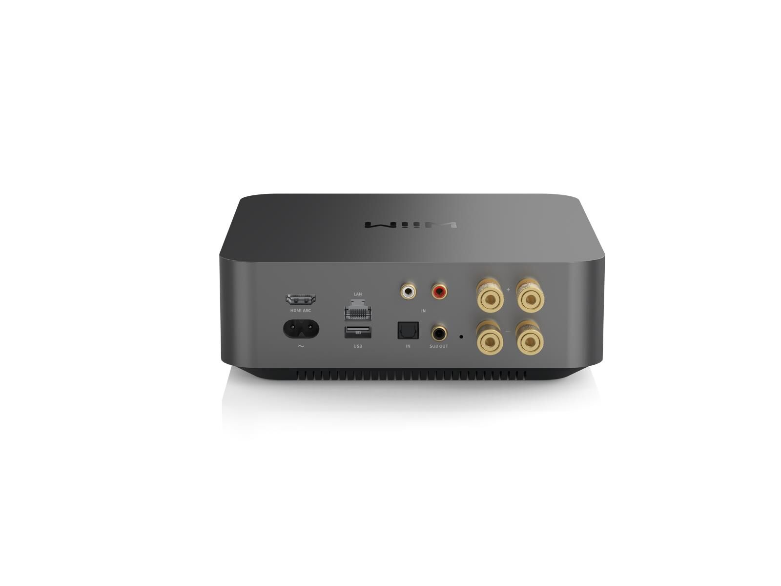 wiim pro hinten.png WiiM Amp Pro Streaming Vollverstärker grau