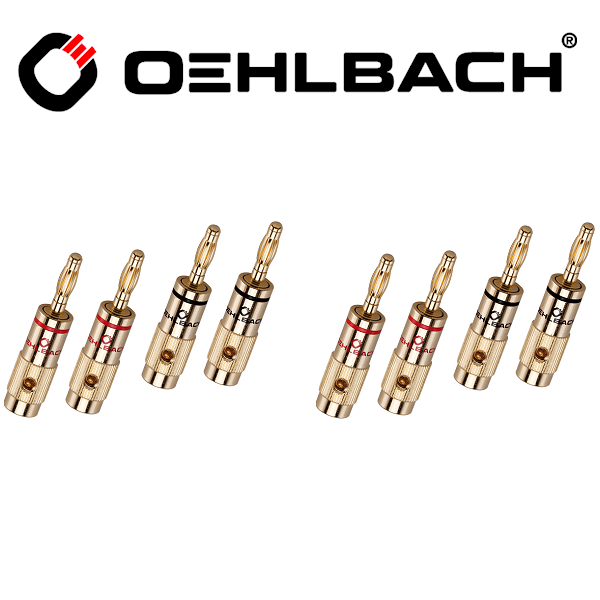 OEHLBACH Bananen-Stecker Banana B1 8er Set