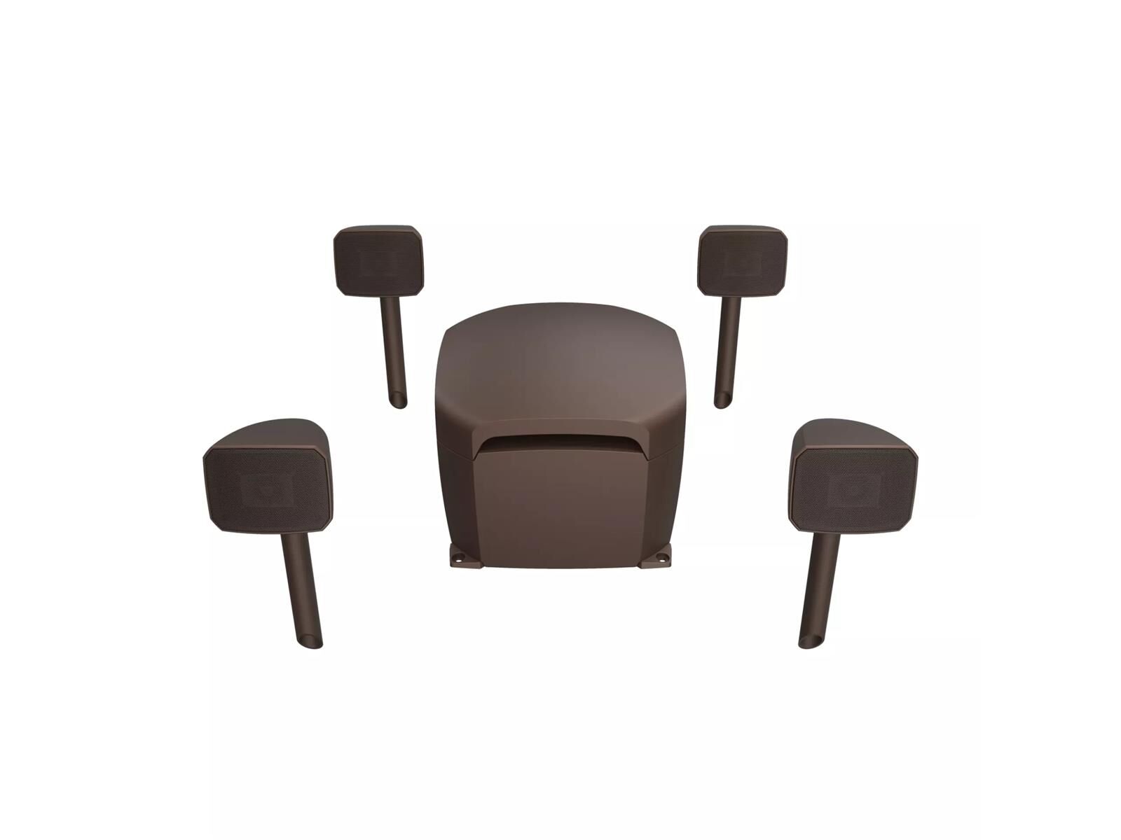 Courtyard 4.1 braun.png Klipsch Courtyard 4.1 Outdoor Lautsprecher Set