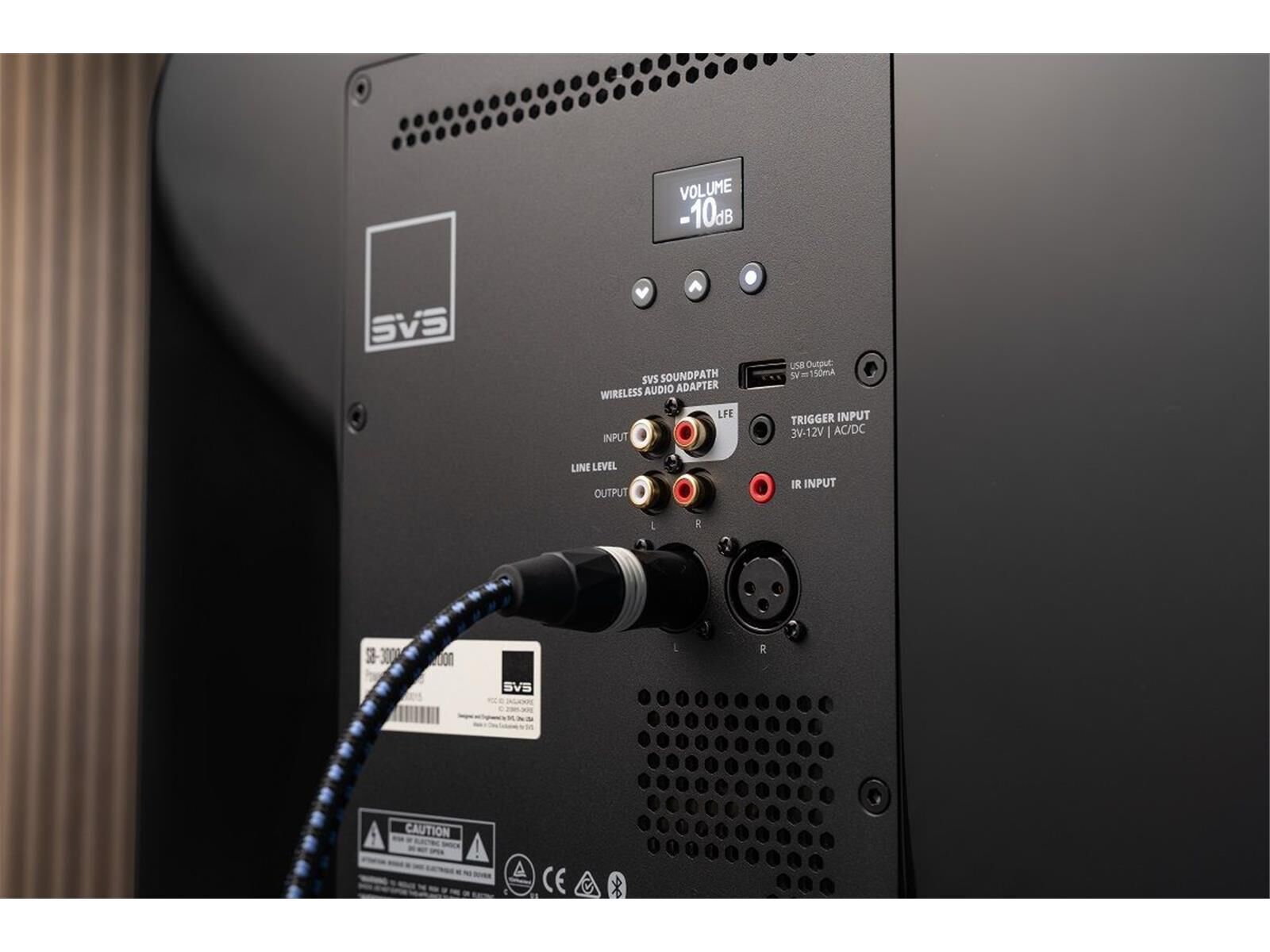 svs sch anschlüsse.jpg SVS SB-3000 R/Evolution Subwoofer black Ash
