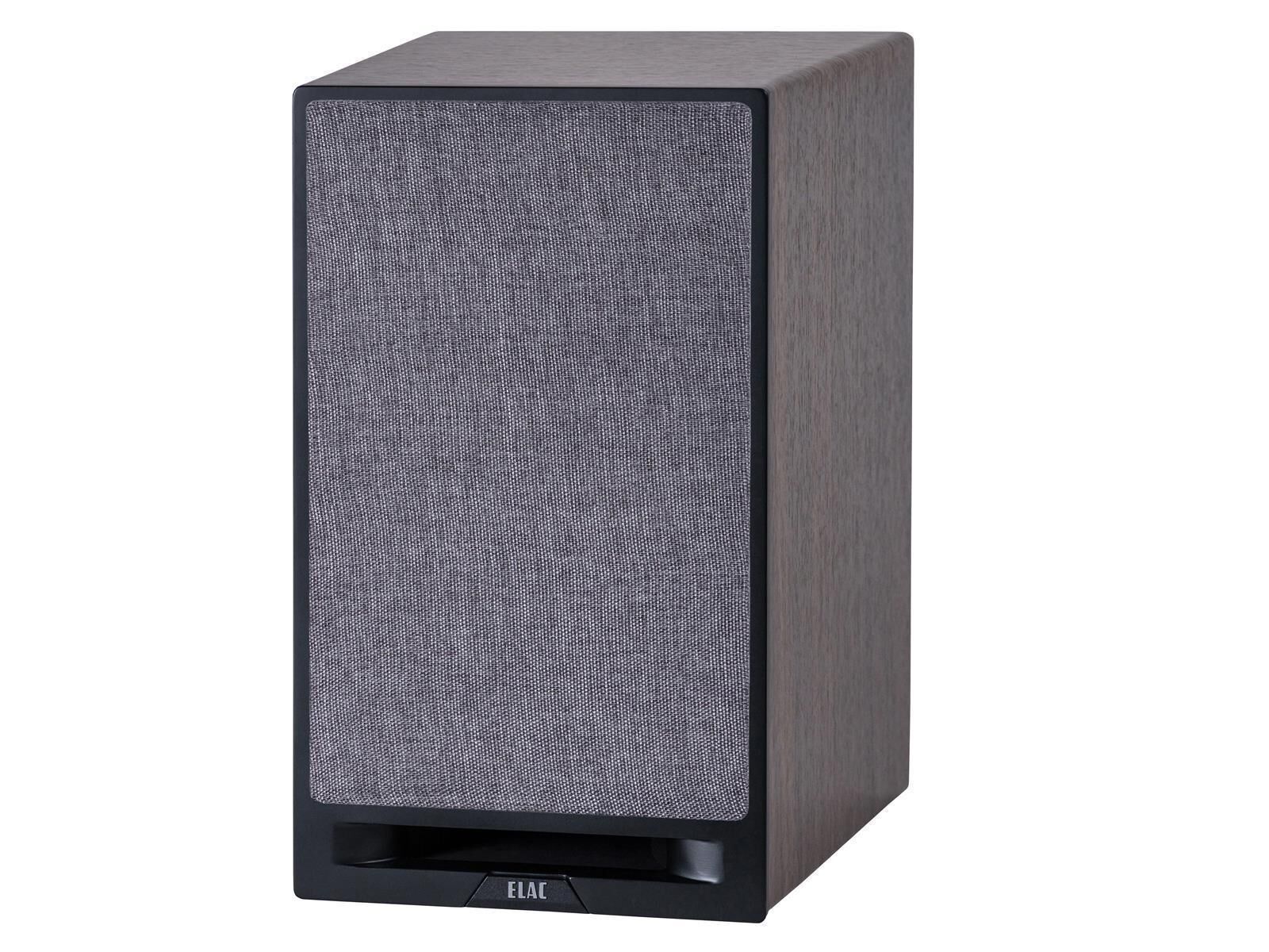 ELAC - Debut Reference DBR62 Schwarz -1 Abdeckung ELAC Debut Reference DBR62 (Paar Walnuss/Schwarz