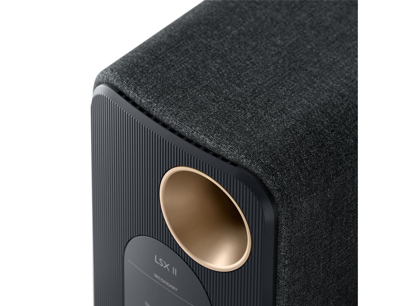 LSX II_backtop_carbon black KEF LSX II WLAN- Lautsprecher schwarz (Set) Aussteller