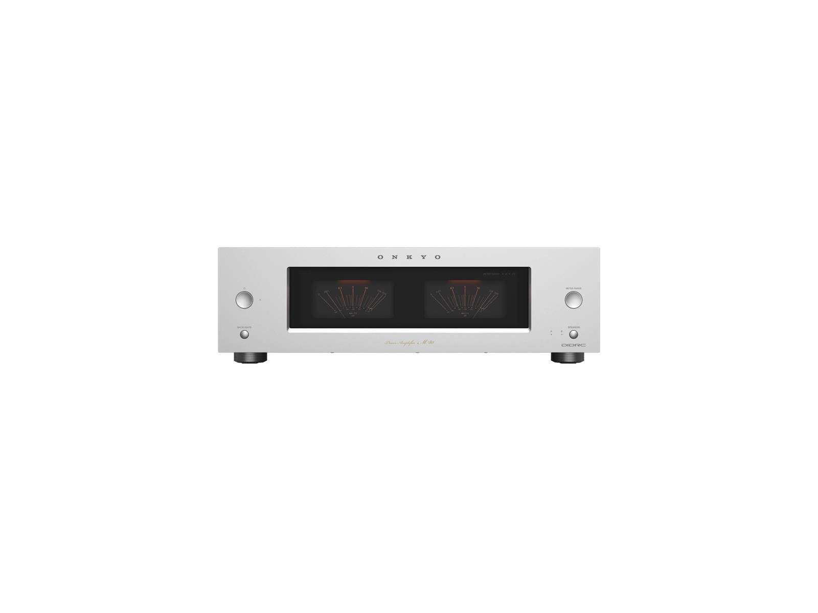 onkyo m80 silber vorn.png Onkyo M80 Leistungsverstärker silber